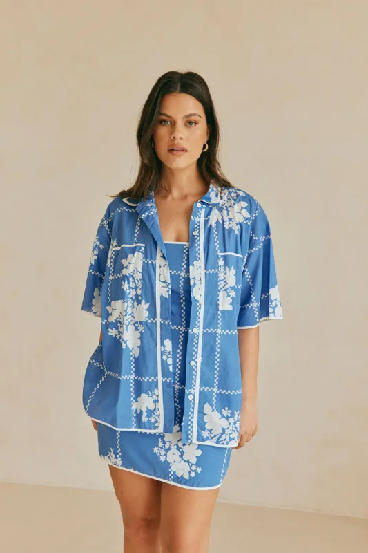 Amira Top - Check Flowers sold by Sabo Skirt