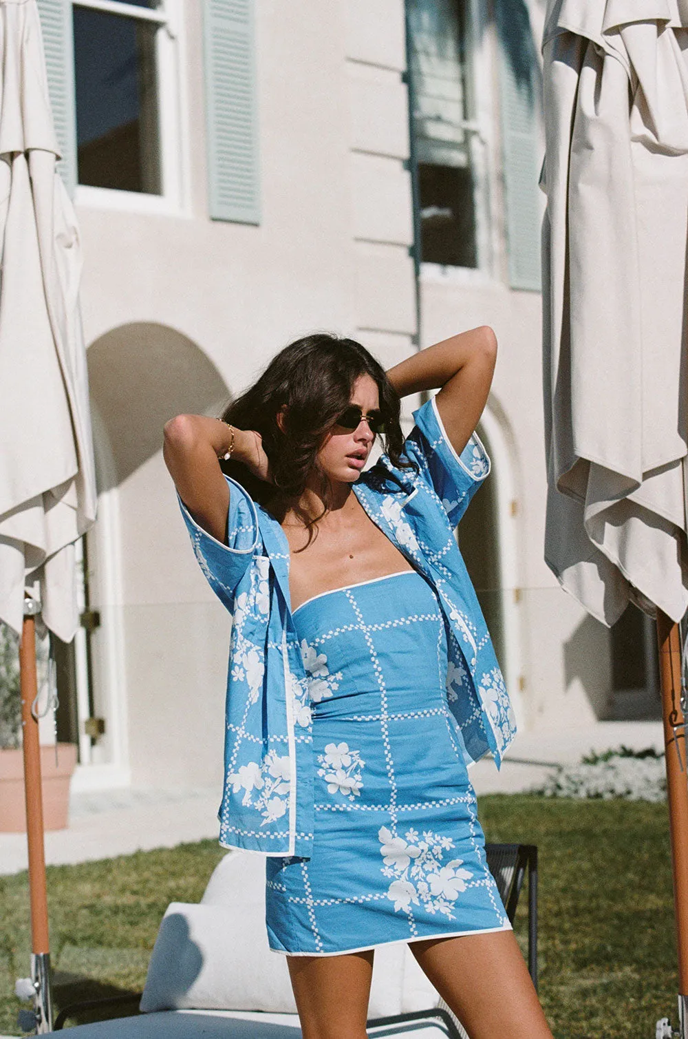 Amira Top - Check Flowers sold by Sabo Skirt product image thumbnail 2