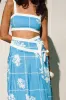 Estelle Midi Skirt - Check Flowers sold by Sabo Skirt