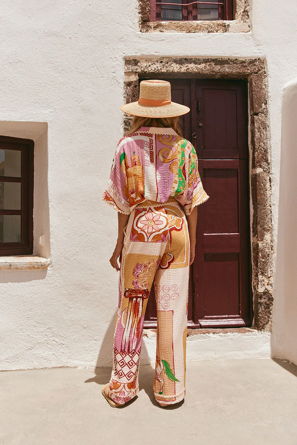 SAMPLE-Kelia Pants - Theotokos Peach sold by Sabo Skirt product image thumbnail 5