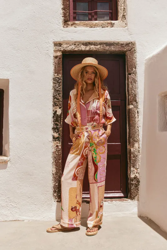 SAMPLE-Kelia Pants - Theotokos Peach sold by Sabo Skirt