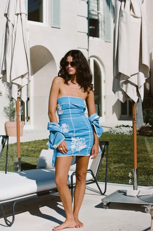 SAMPLE-Amira Dress - Check Flowers sold by Sabo Skirt