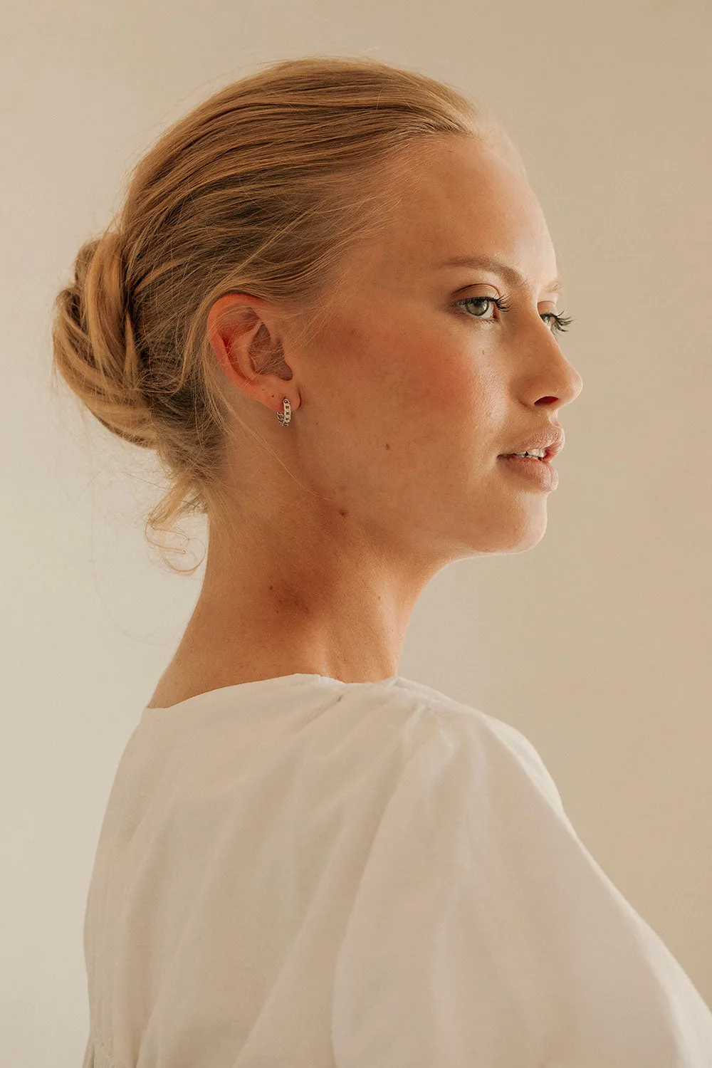 Eve Huggie Earrings - Silver sold by Sabo Skirt product image thumbnail 4