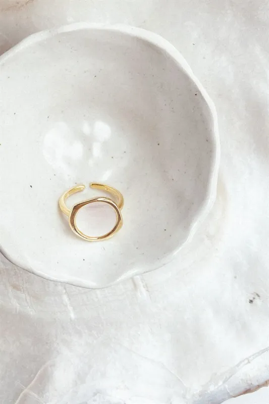 Signet Gem Ring made by Sabo Skirt
