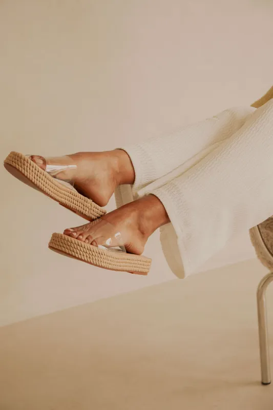 Asuka Platform Sandals - Transparent sold by Sabo Skirt