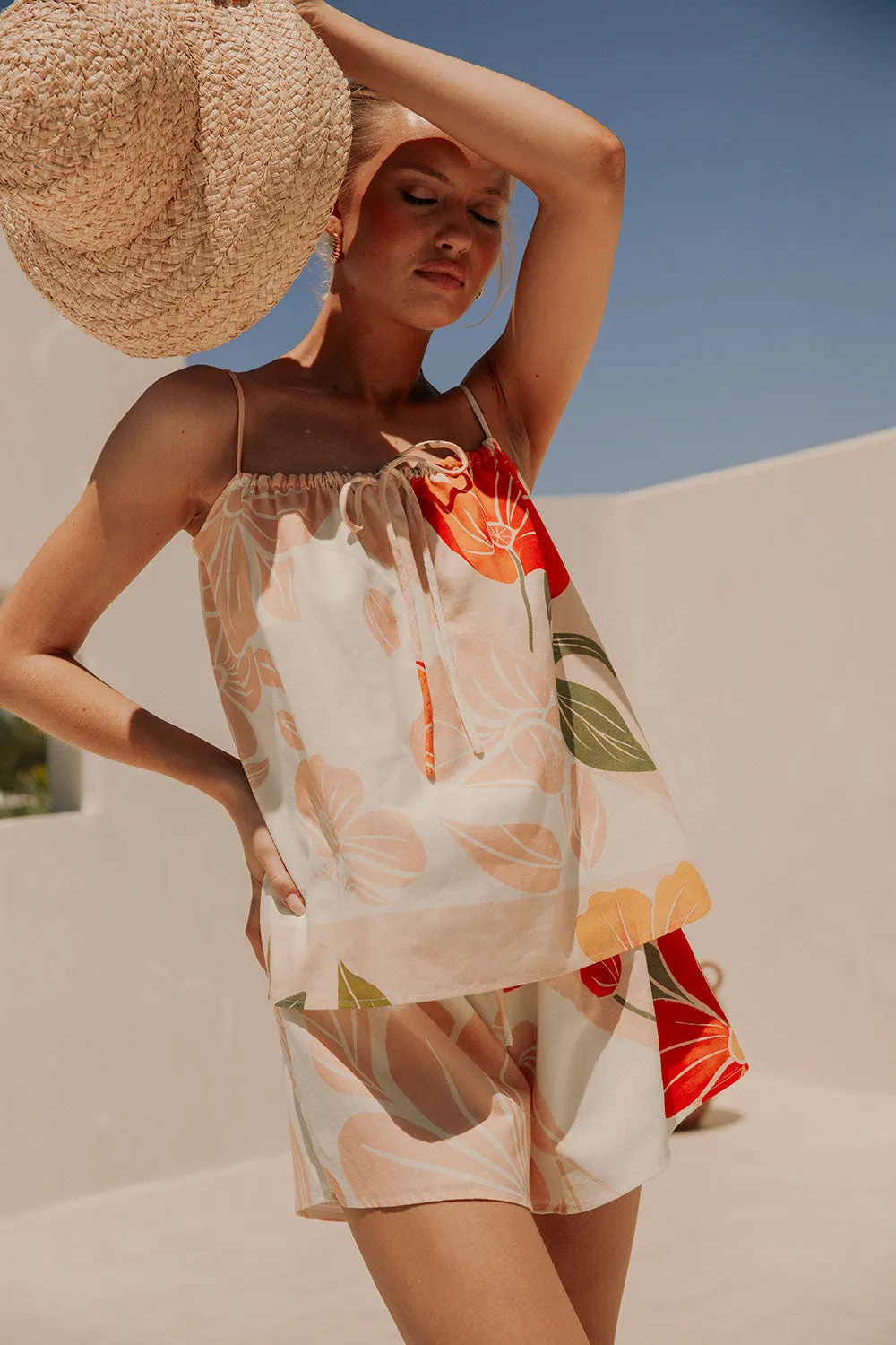 Jetta Top - Petal Scarf sold by Sabo Skirt