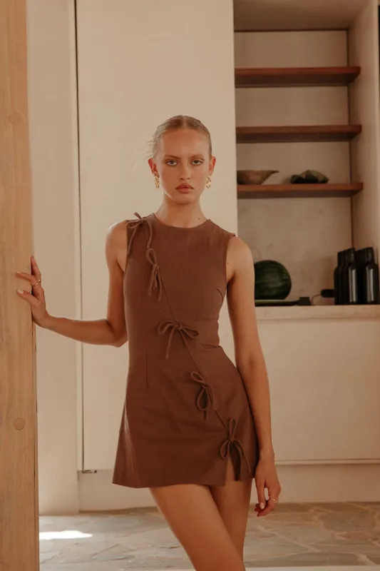 Kapri Dress - Chocolate sold by Sabo Skirt