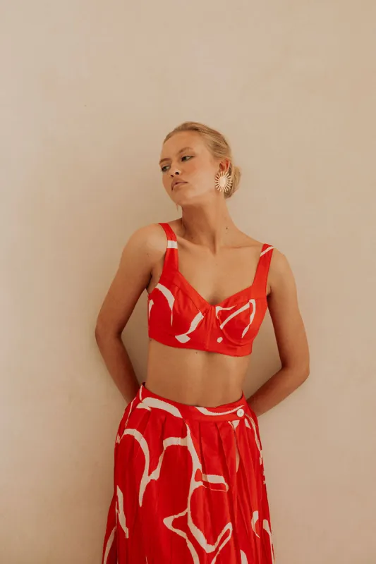 Dien Top - Evoke Red made by Sabo Skirt