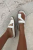 Kia Sandals - White sold by Sabo Skirt