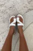 Kia Sandals - White sold by Sabo Skirt