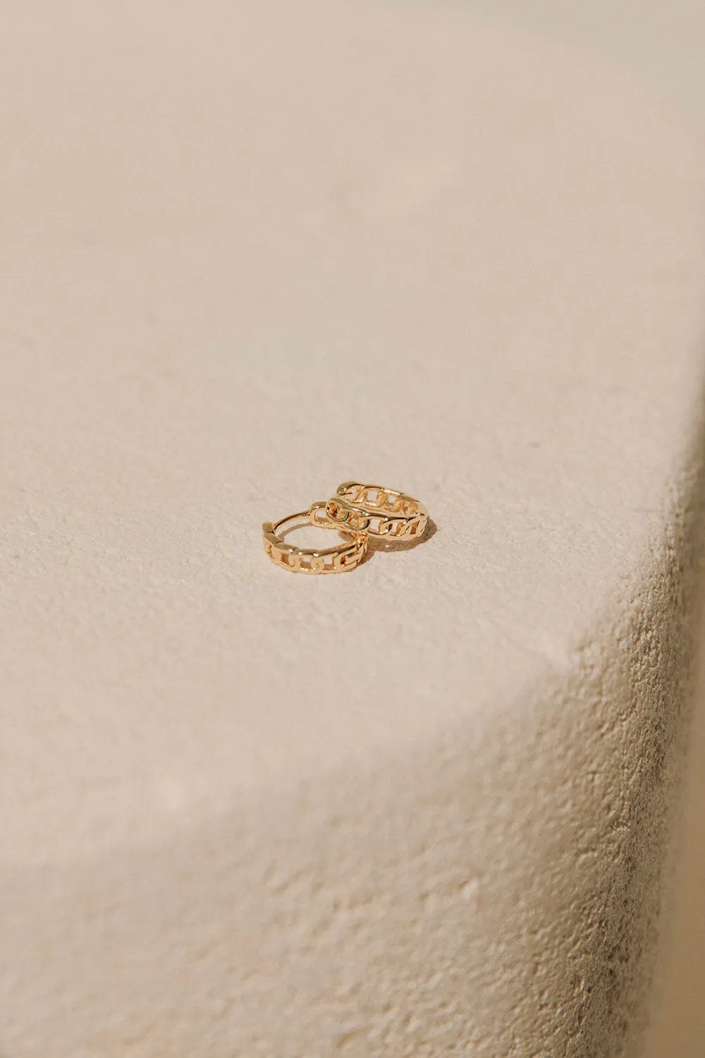 Eve Huggie Earrings - Gold sold by Sabo Skirt