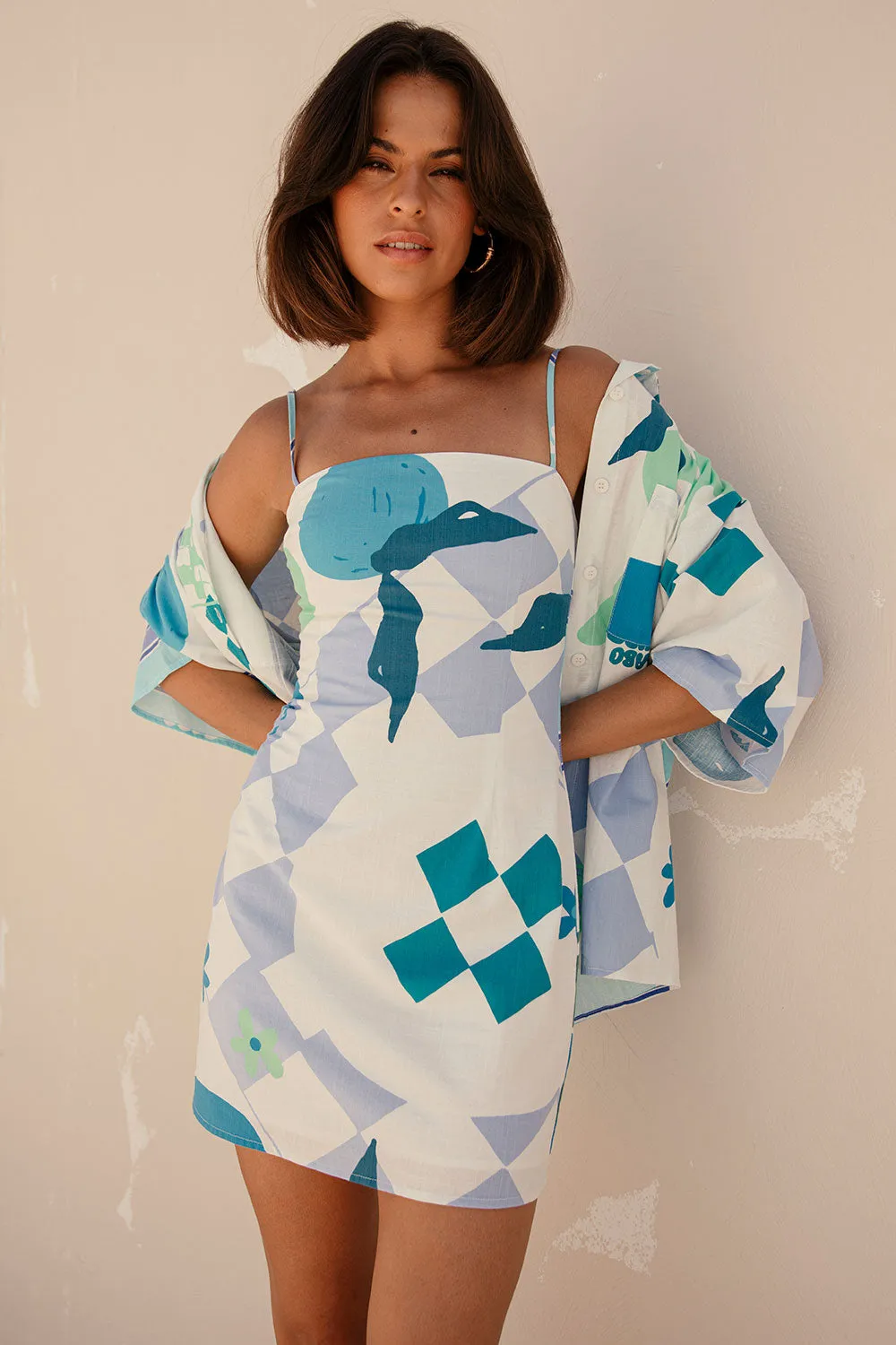 Amira Top - Scarf Azure sold by Sabo Skirt product image thumbnail 3