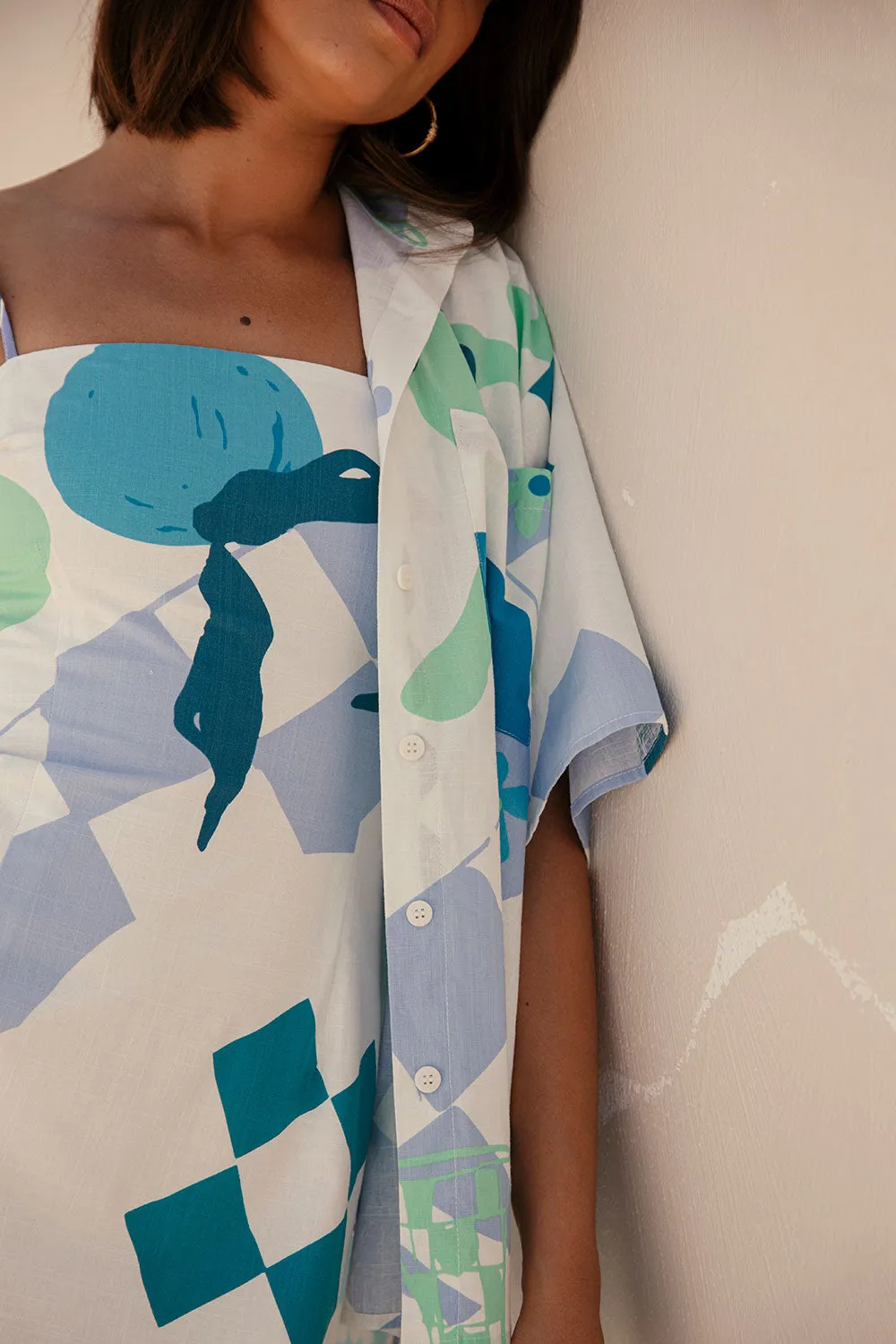 Amira Top - Scarf Azure sold by Sabo Skirt product image thumbnail 4