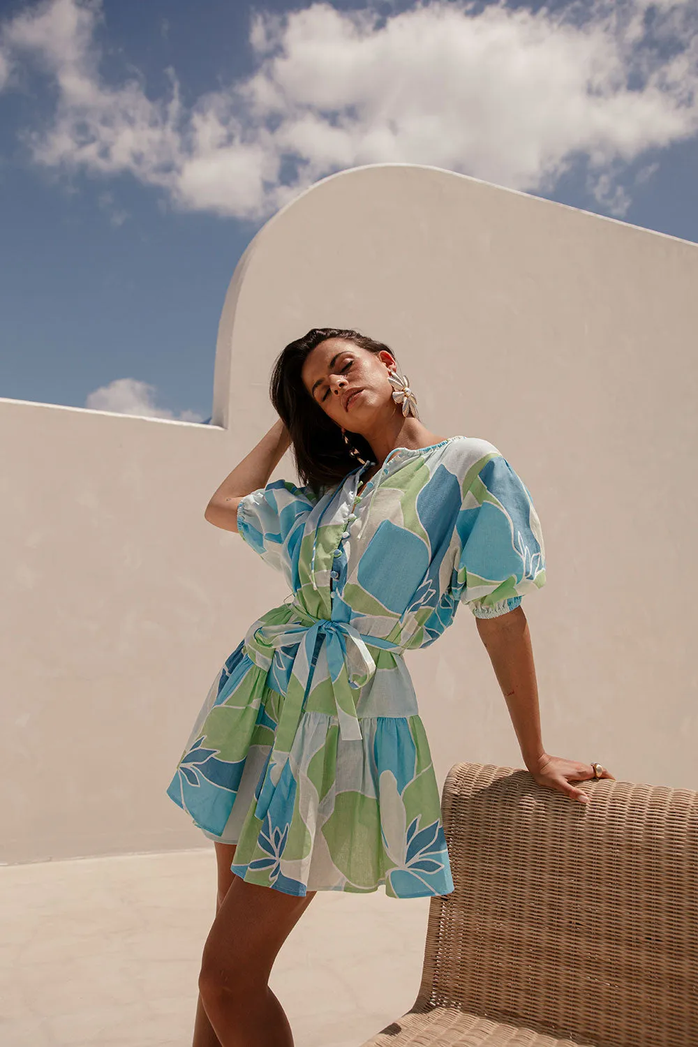 Tenaya Dress - Magnolia Blue sold by Sabo Skirt