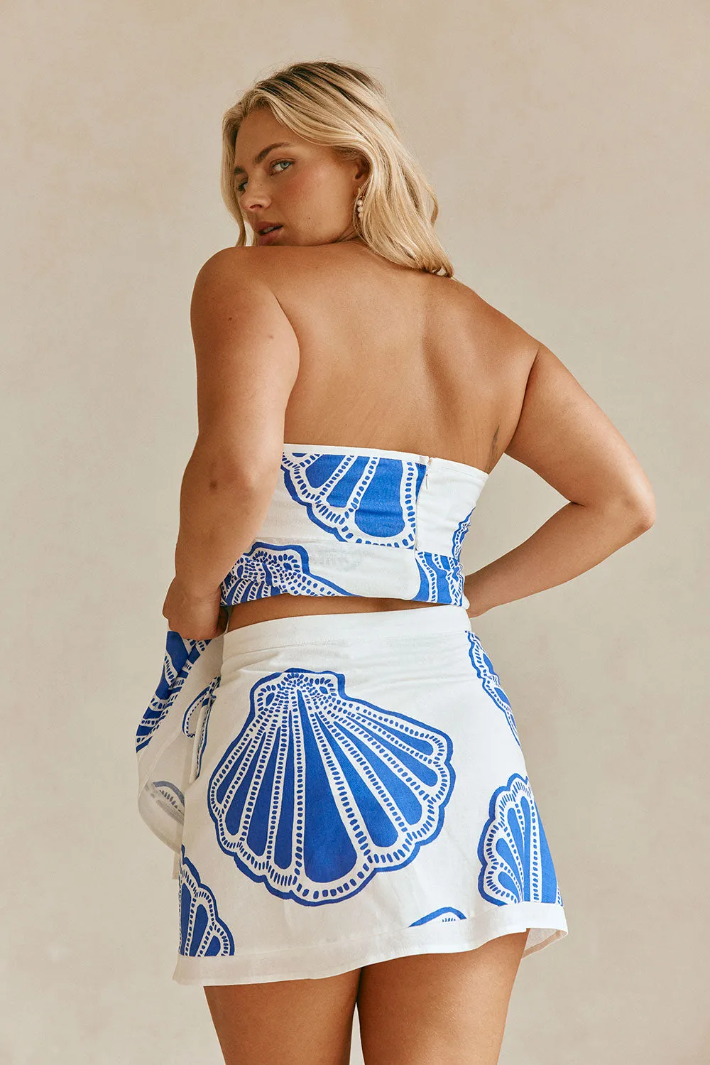Ciera Wrap Skirt - Seashell sold by Sabo Skirt product image thumbnail 5