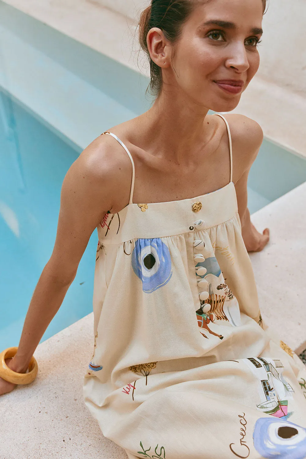 Ida Dress - Isles Of Greece sold by Sabo Skirt product image thumbnail 3