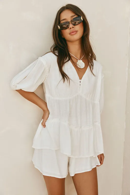 Lyon Top - White sold by Sabo Skirt