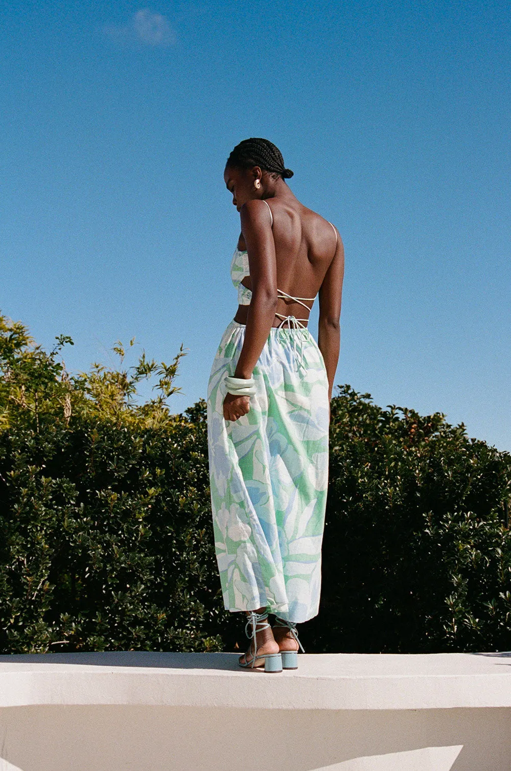 SAMPLE-Iris Midi Dress - Spring Petals sold by Sabo Skirt product image thumbnail 2