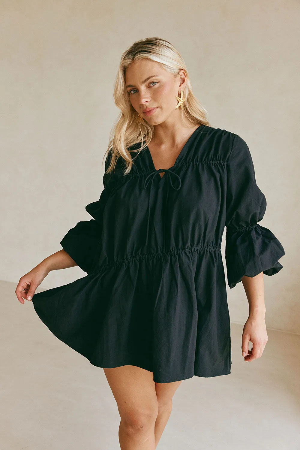 Ava Dress - Black sold by Sabo Skirt