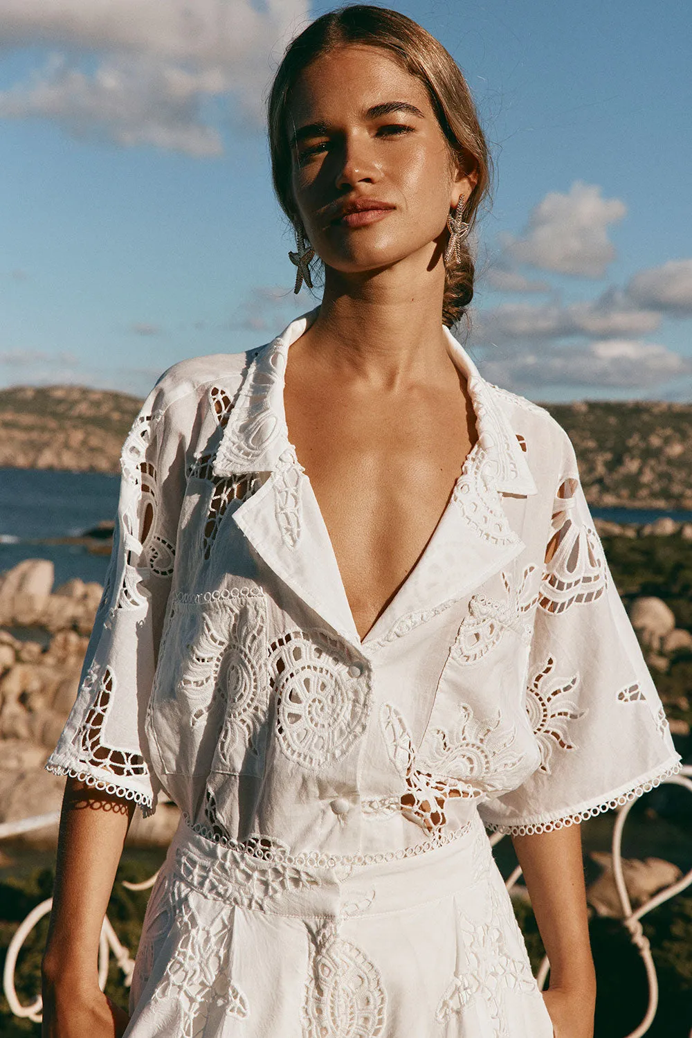 SAMPLE-Nissi Shirt - Corallo Bianca sold by Sabo Skirt product image thumbnail 3