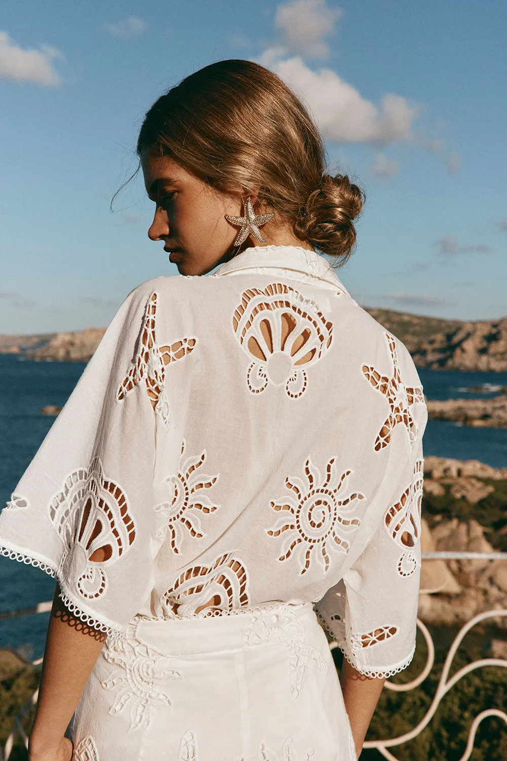 SAMPLE-Nissi Shirt - Corallo Bianca sold by Sabo Skirt product image thumbnail 5