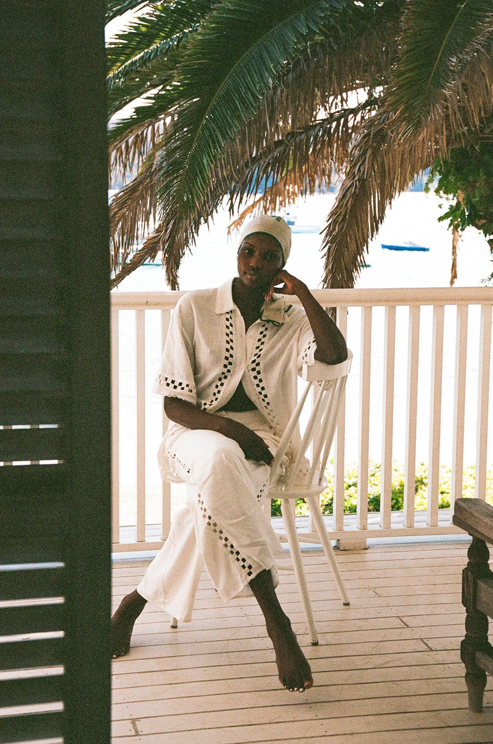 SAMPLE-Alyssia Pants - White sold by Sabo Skirt product image thumbnail 5