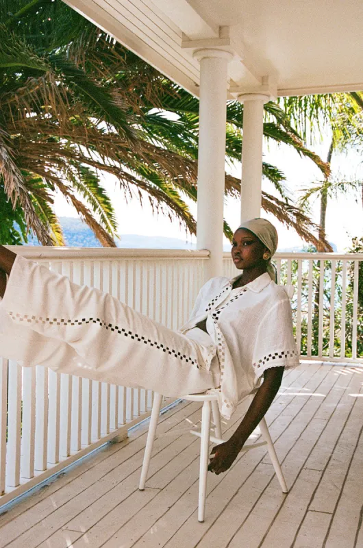 SAMPLE-Alyssia Pants - White sold by Sabo Skirt