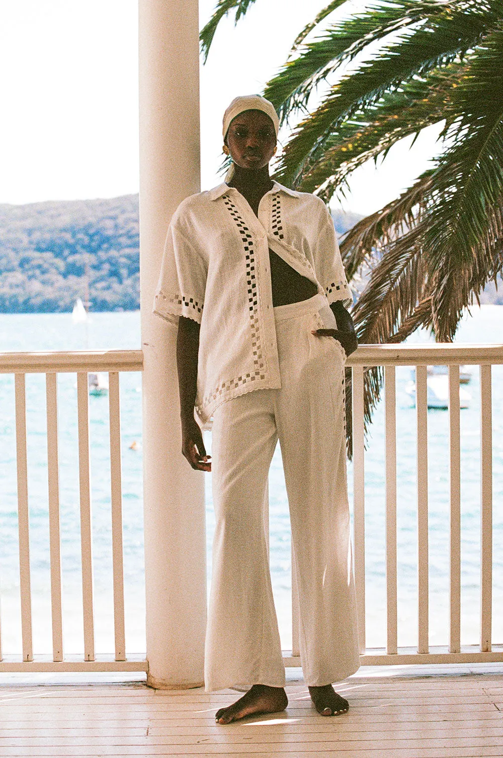 SAMPLE-Alyssia Pants - White sold by Sabo Skirt product image thumbnail 4