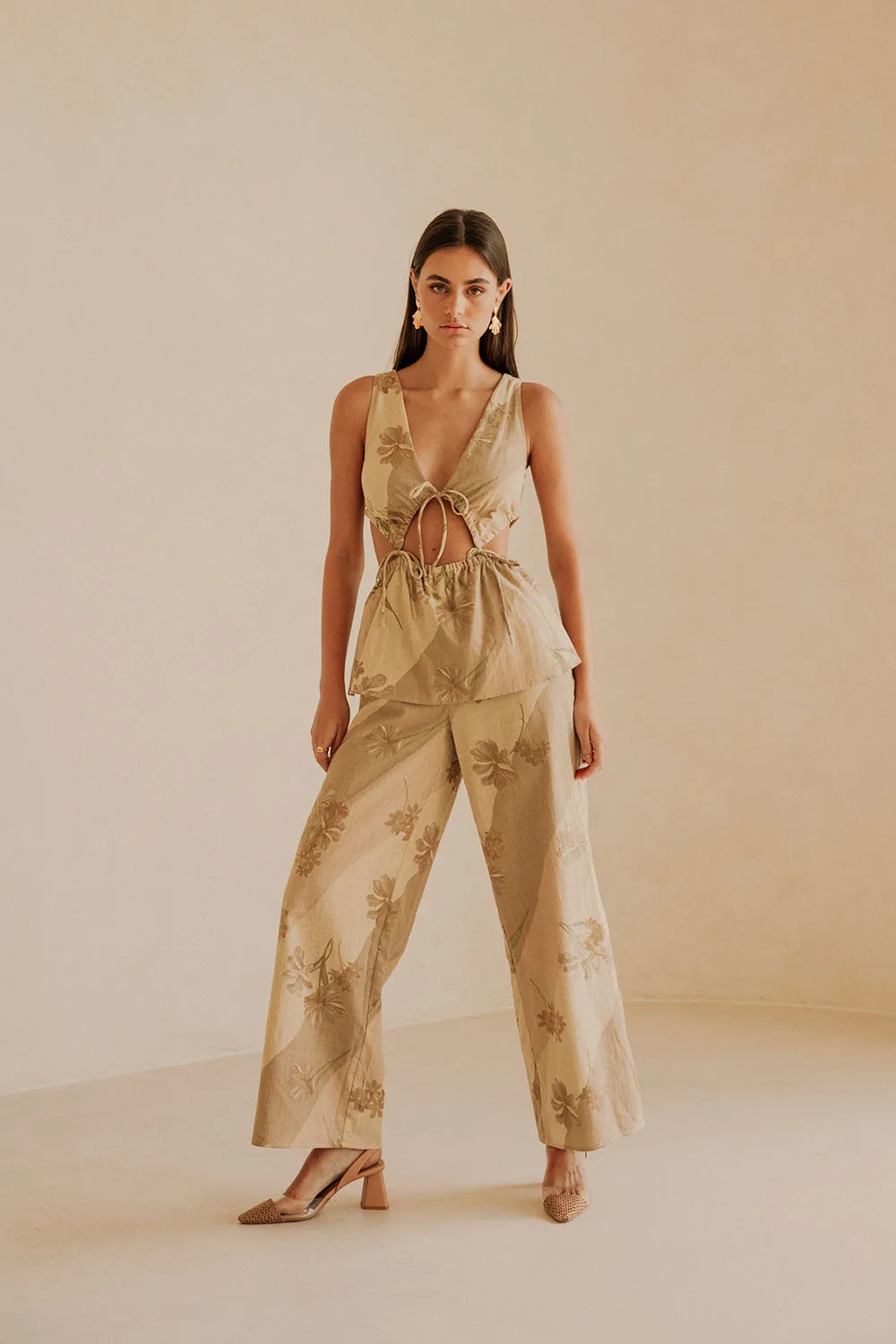 Esmae Jumpsuit - Tawny Bloom sold by Sabo Skirt product image thumbnail 2