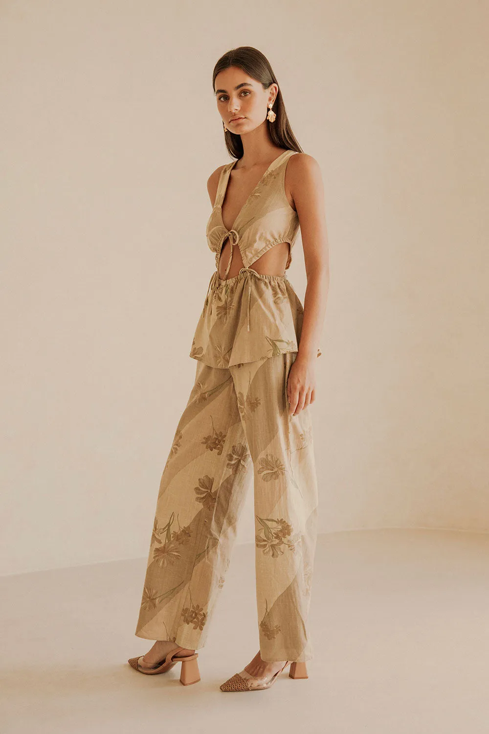 Esmae Jumpsuit - Tawny Bloom sold by Sabo Skirt product image thumbnail 4