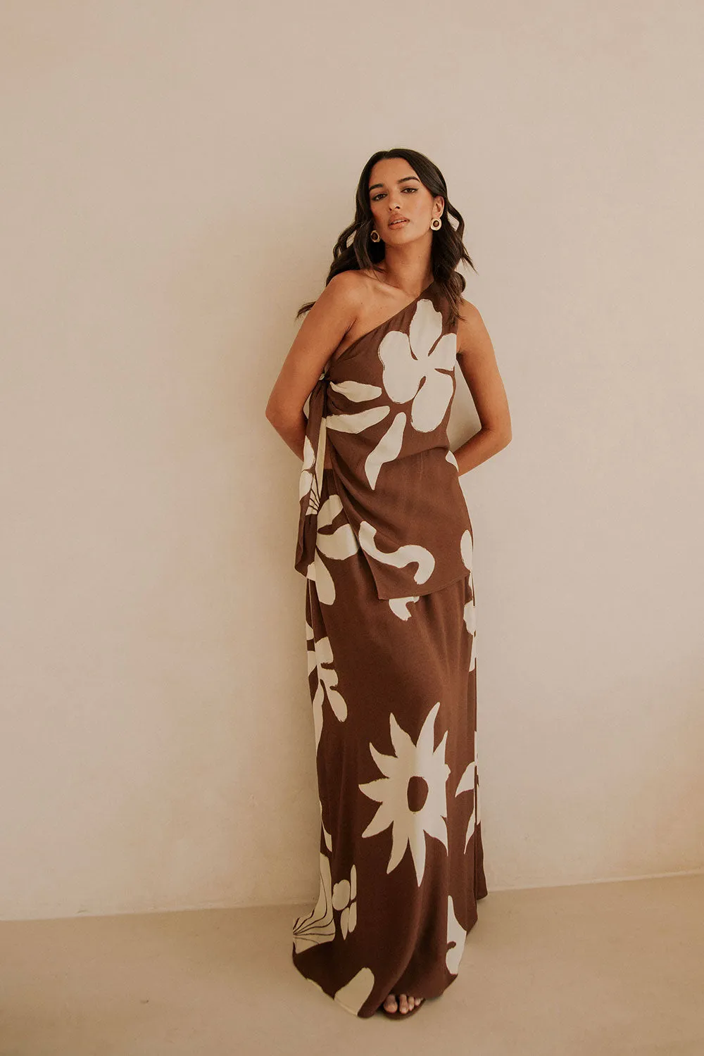 SAMPLE-Lessi Dress - Galene Brown sold by Sabo Skirt product image thumbnail 3