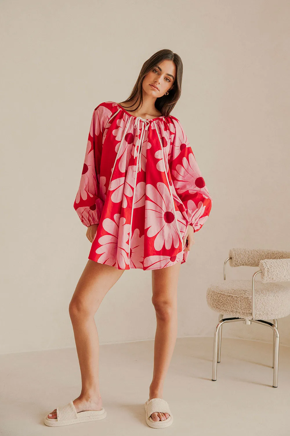 Veronica Dress - Daisy Red sold by Sabo Skirt product image thumbnail 5