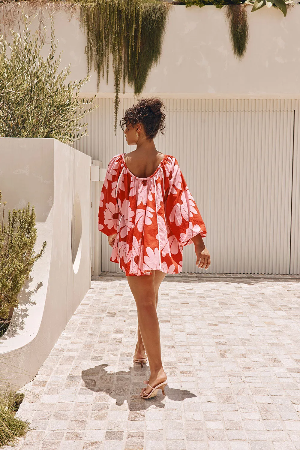 Veronica Dress - Daisy Red sold by Sabo Skirt product image thumbnail 3