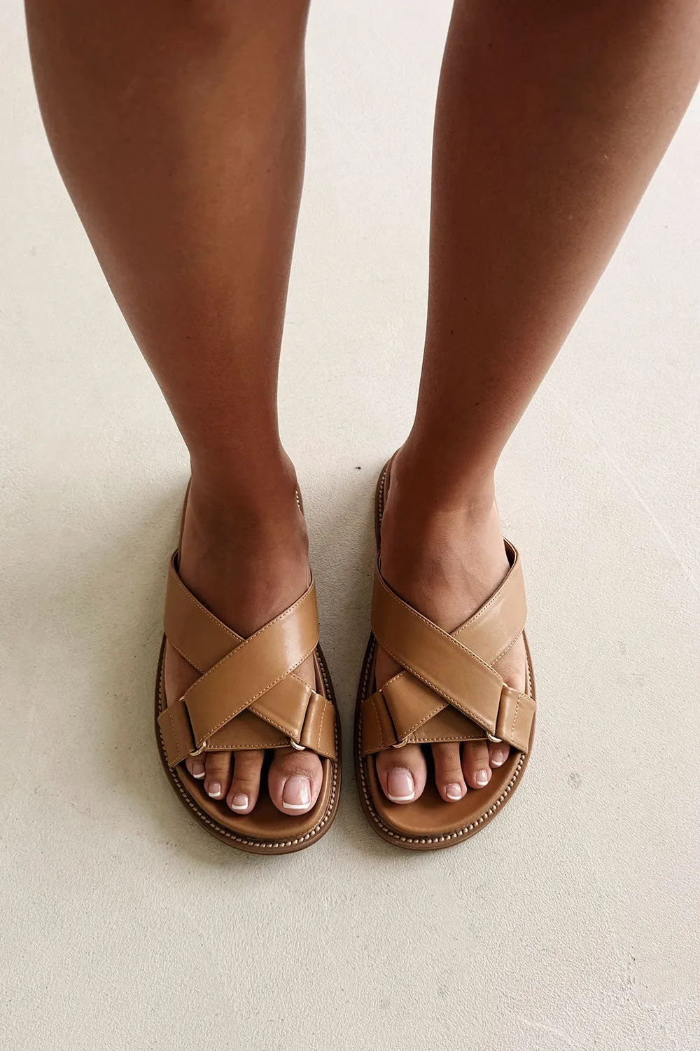 Scarlett Sandals - Tan sold by Sabo Skirt