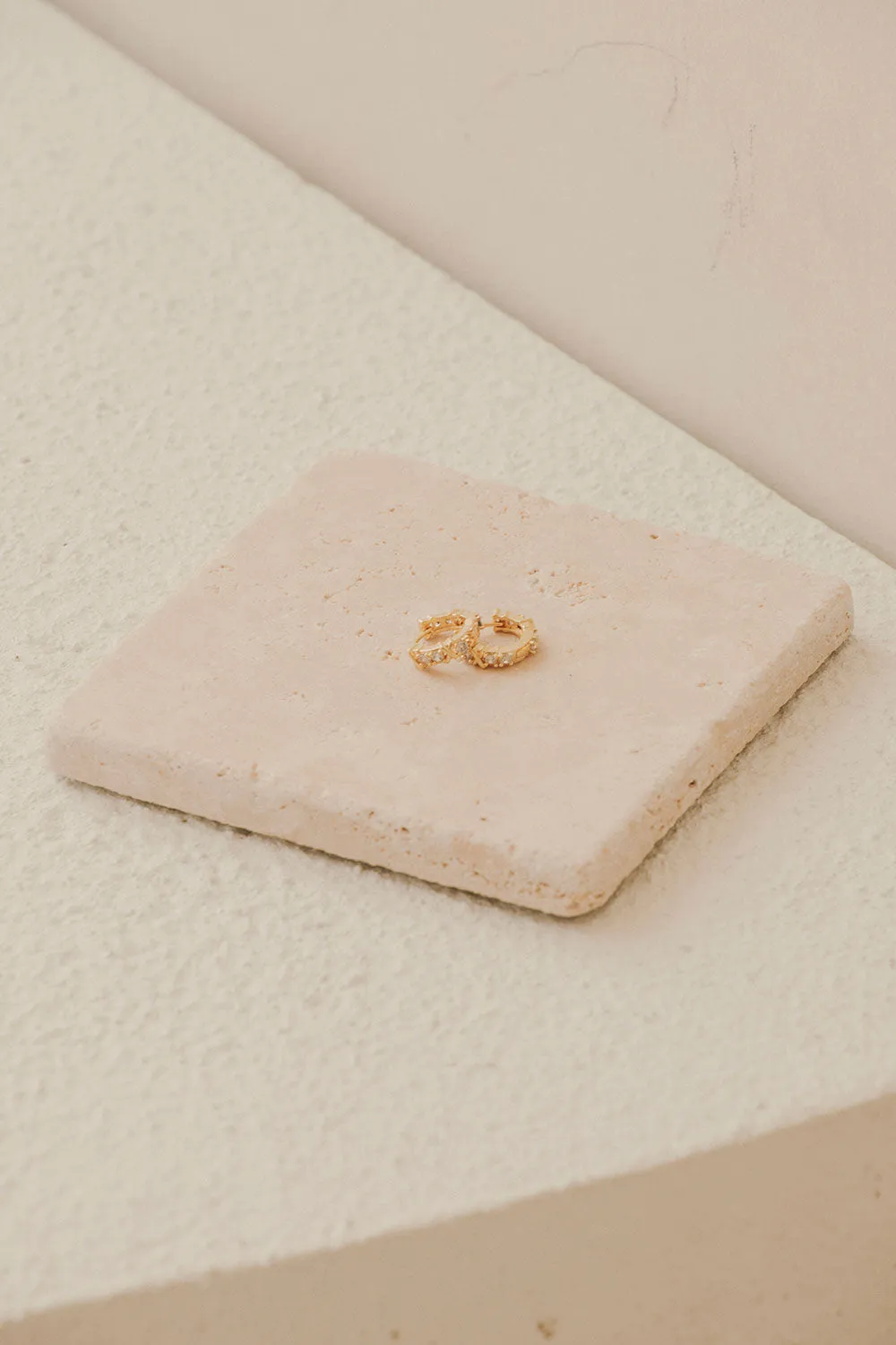 Emeline Huggie Earrings sold by Sabo Skirt product image thumbnail 2