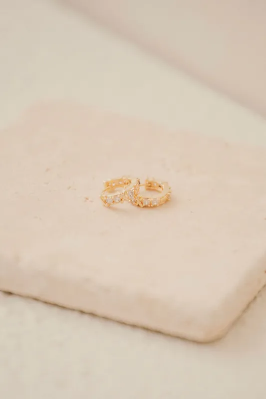 Emeline Huggie Earrings sold by Sabo Skirt