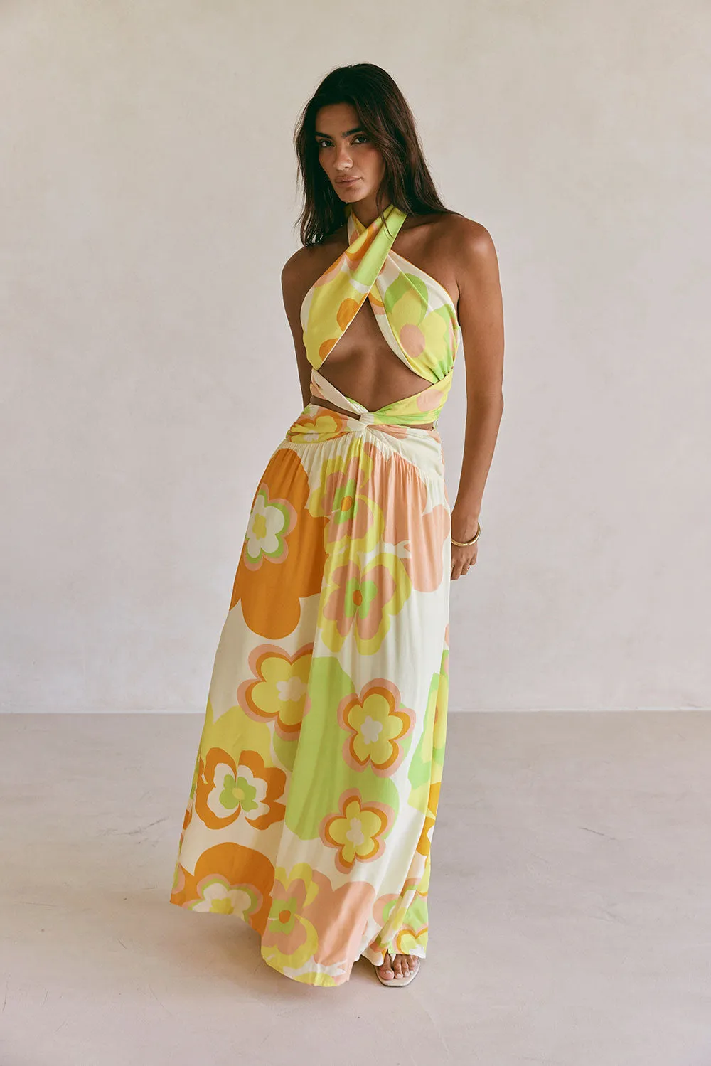 Jorah Maxi Dress - Retro Bloom sold by Sabo Skirt product image thumbnail 2