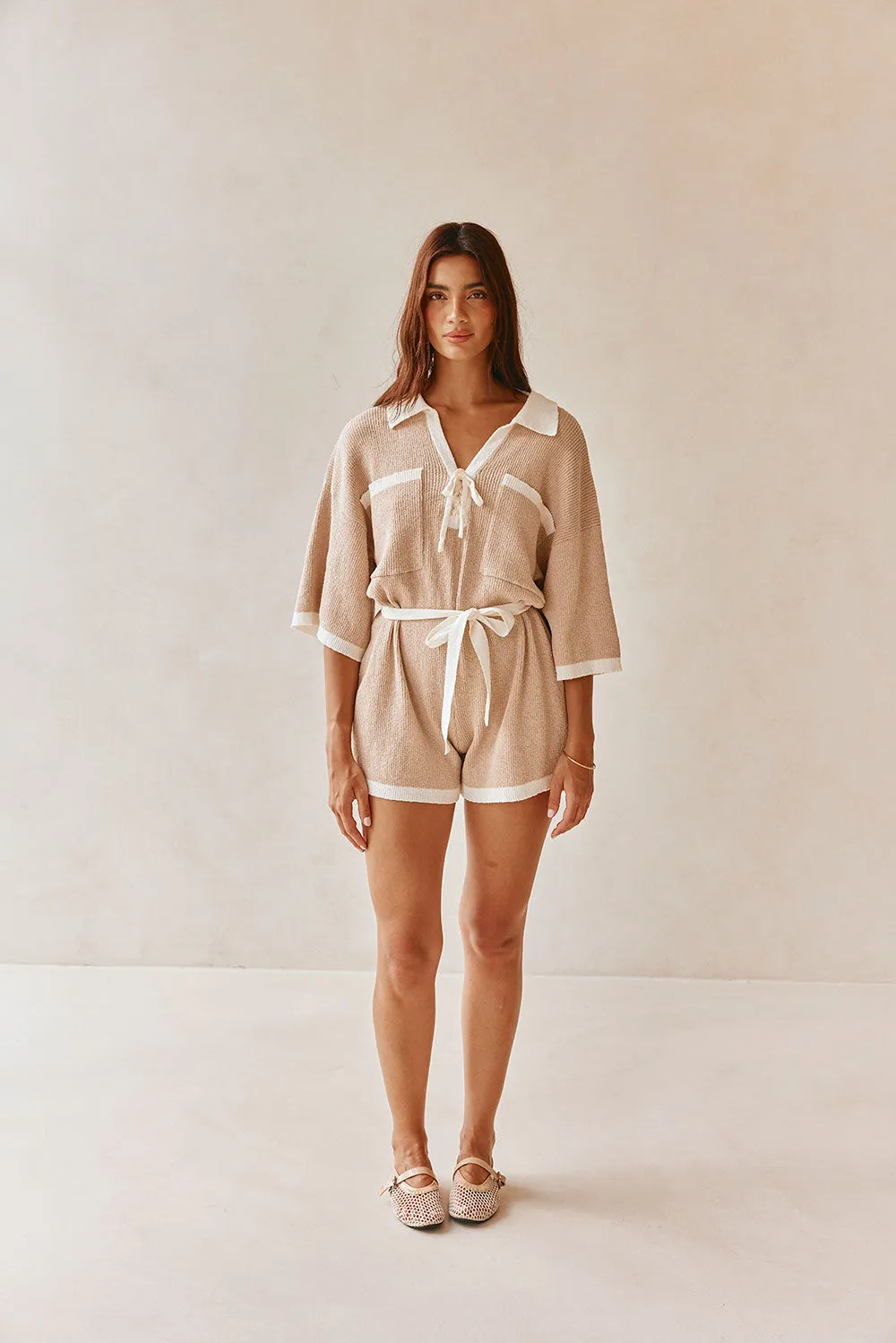 Sammi Playsuit - Tan sold by Sabo Skirt product image thumbnail 3