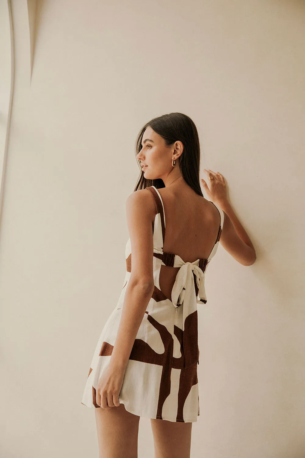 SAMPLE-Ellis Dress - Sunroom Chocolate sold by Sabo Skirt product image thumbnail 4