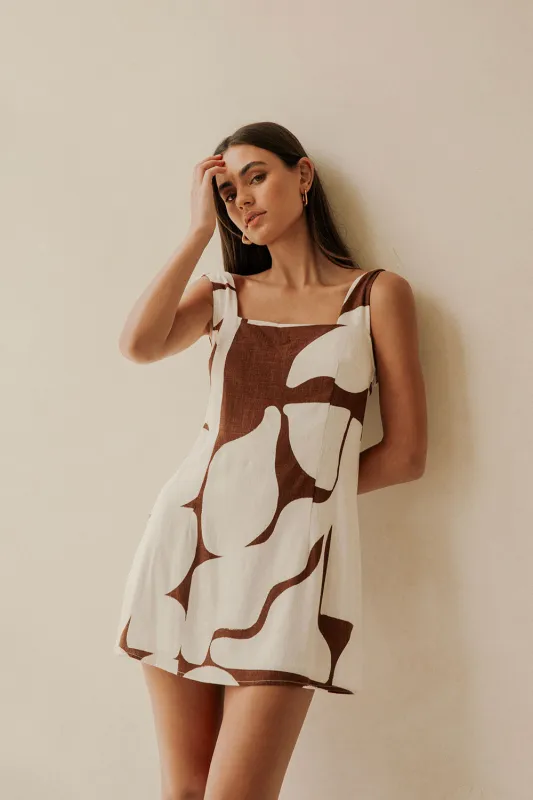 SAMPLE-Ellis Dress - Sunroom Chocolate sold by Sabo Skirt