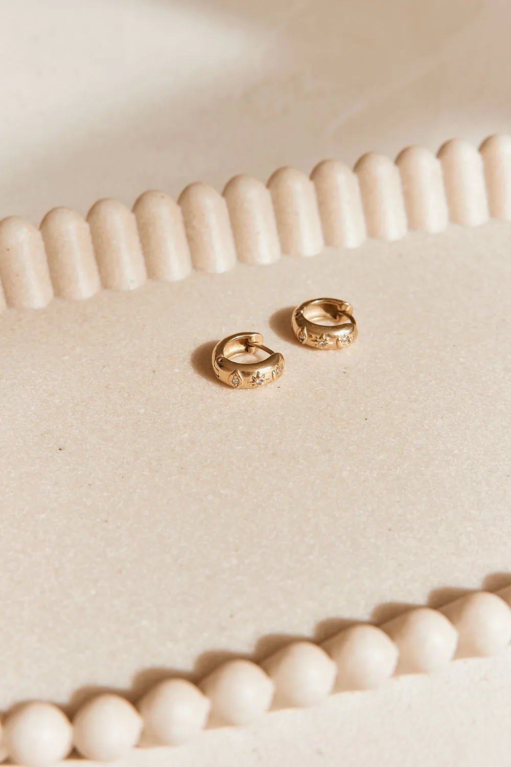 18K Aster Earrings sold by Sabo Skirt