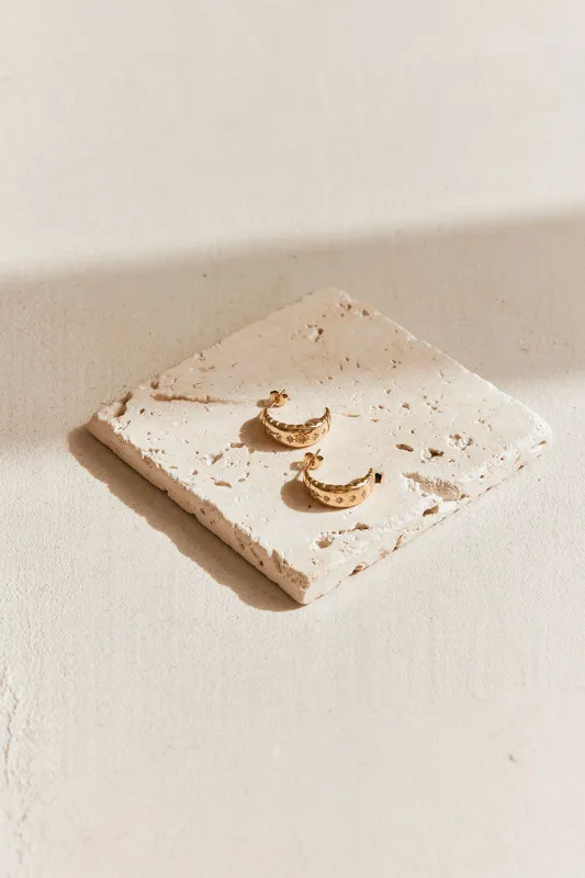 18K Vienna Earrings sold by Sabo Skirt