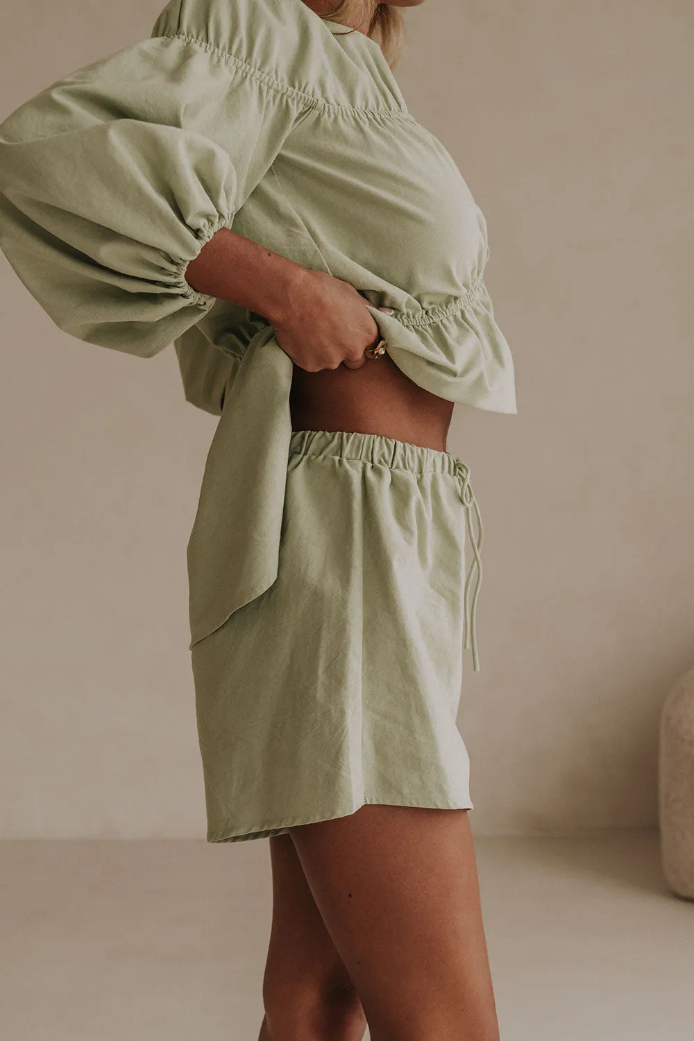 Akel Shorts - Mint sold by Sabo Skirt product image thumbnail 3