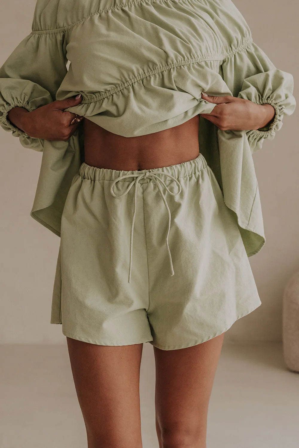 Akel Shorts - Mint sold by Sabo Skirt