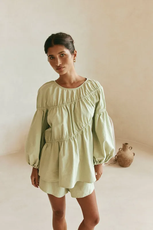 Akel Top - Mint made by Sabo Skirt