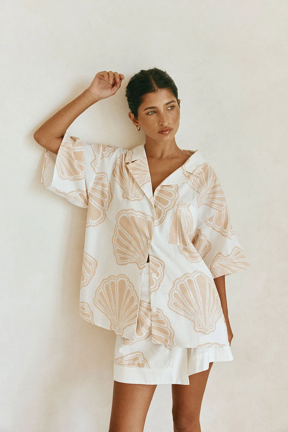 Celestia Top - Coastal Shell sold by Sabo Skirt