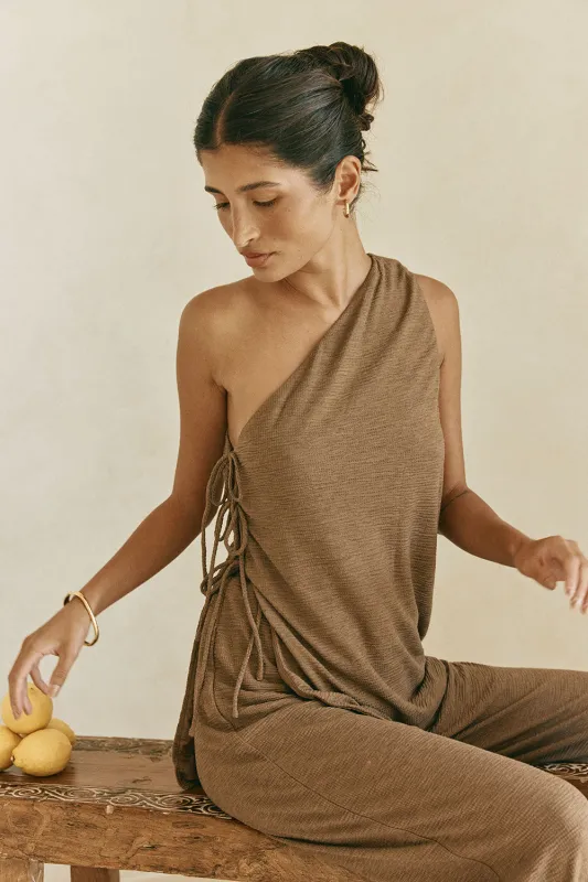 Zen Top - Chocolate sold by Sabo Skirt