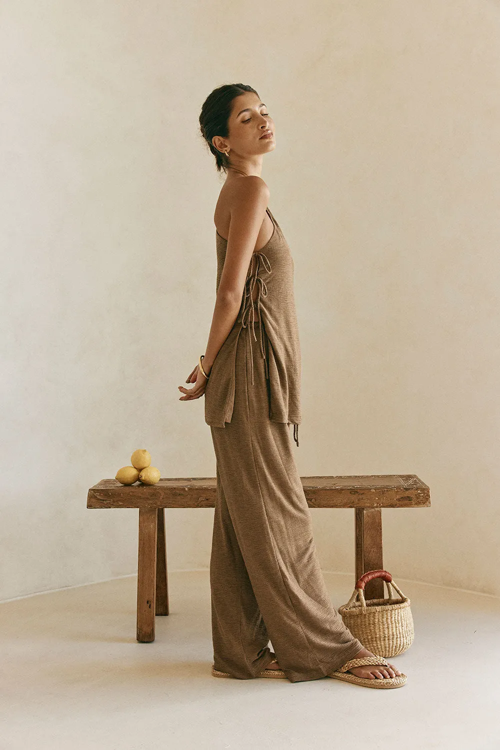 Zen Pants - Chocolate sold by Sabo Skirt product image thumbnail 4