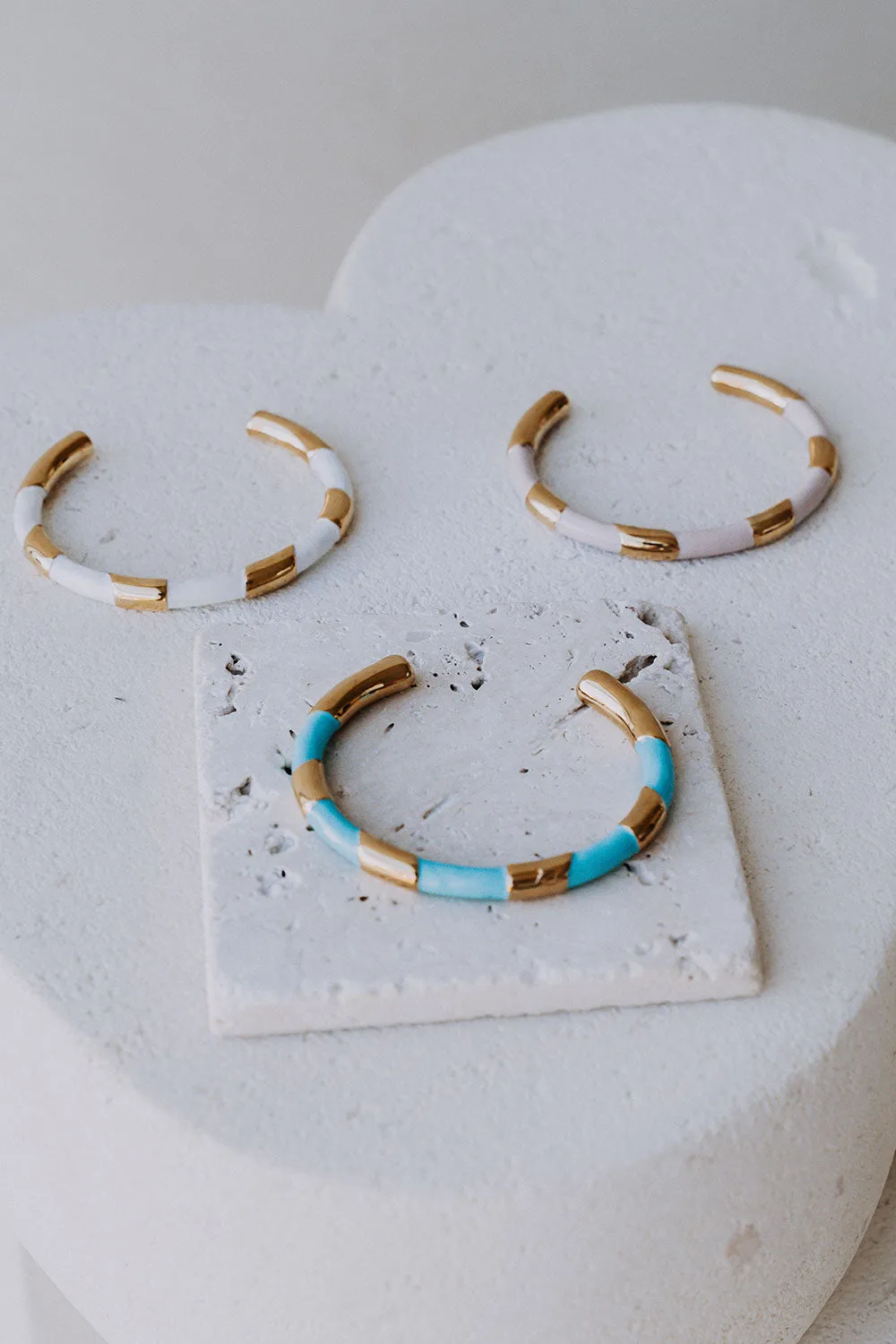 Evelyn Bangle - White sold by Sabo Skirt product image thumbnail 2