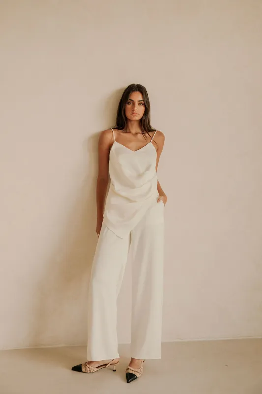 SAMPLE-Zarah Pants - Ivory sold by Sabo Skirt